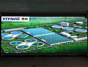 西英助力河南南阳西峡县污水处理厂55寸3X4拼接屏项目