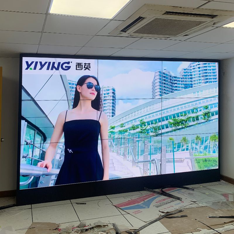 西英助力香港某单位55寸3X3拼接屏展示项目